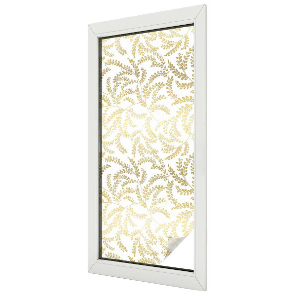 Növényi minta Öntapadós ablakfólia ólomüveg mintával