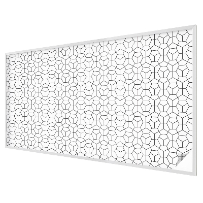 Geometriai kockák Öntapadós üvegfólia vitrázs mintával