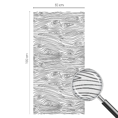 Fa vonalak Öntapadós üvegfólia vitrázs mintával