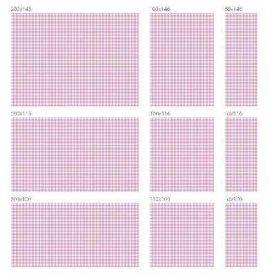 Pasztell kockás Ablaküveg fólia belátásgátló