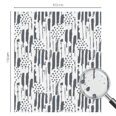 Csíkok és pöttyök Öntapadós üvegfólia vitrázs mintával