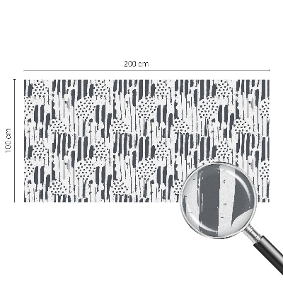 Csíkok és pöttyök Öntapadós üvegfólia vitrázs mintával