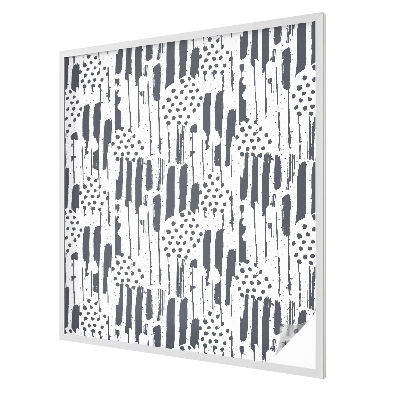 Csíkok és pöttyök Öntapadós üvegfólia vitrázs mintával