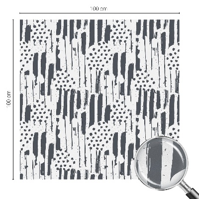 Csíkok és pöttyök Öntapadós üvegfólia vitrázs mintával