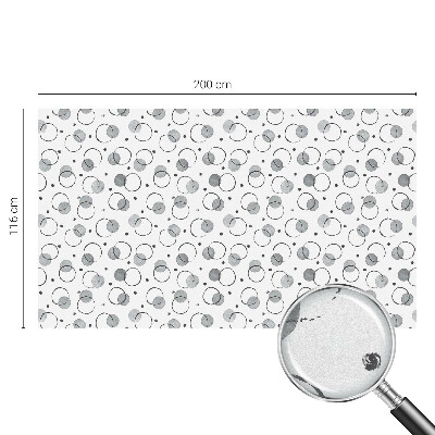 Szürke kerekek Öntapadós ablakfólia ólomüveg mintával