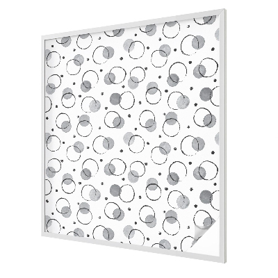 Szürke kerekek Öntapadós ablakfólia ólomüveg mintával