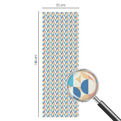 Geometriai szimmetria Öntapadós üvegfólia vitrázs mintával