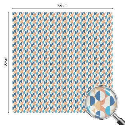 Geometriai szimmetria Öntapadós üvegfólia vitrázs mintával