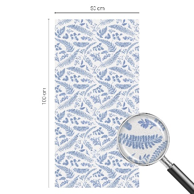 Páfránylevelek Öntapadós ablakfólia ólomüveg mintával