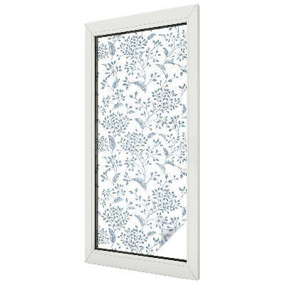 Növényi motívum Belátásgátló fólia ablakra