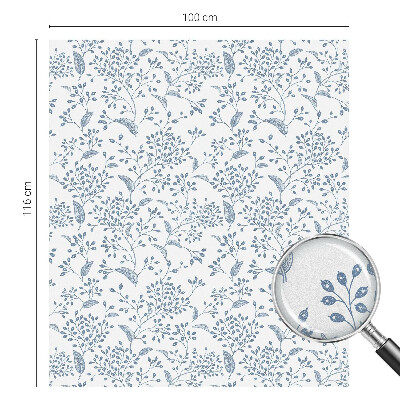 Növényi motívum Belátásgátló fólia ablakra