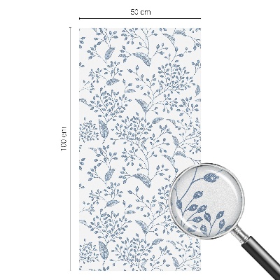 Növényi motívum Belátásgátló fólia ablakra