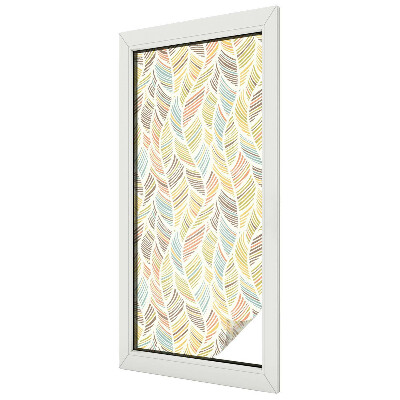 Szivárvány tollak Öntapadós ablakfólia ólomüveg mintával