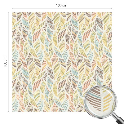 Szivárvány tollak Öntapadós ablakfólia ólomüveg mintával