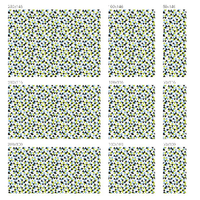 Geometriai háromszögek Üvegfólia ablakra