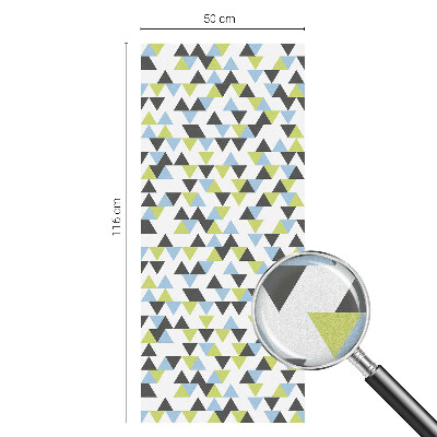 Geometriai háromszögek Üvegfólia ablakra