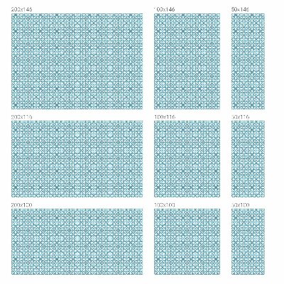 Kék díszek Ablaküveg fólia belátásgátló