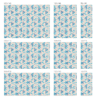 Geometriai minták Öntapadós üvegfólia vitrázs mintával