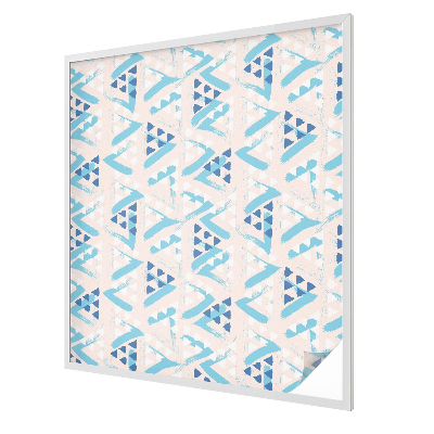 Geometriai minták Öntapadós üvegfólia vitrázs mintával