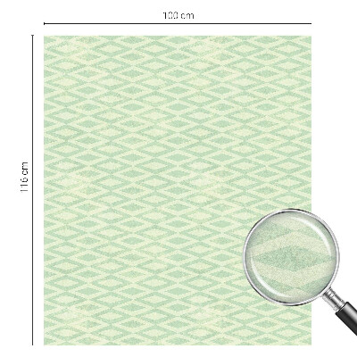 Zöld rombuszok Belátásgátló fólia ablakra
