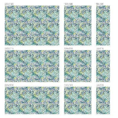 Trópusi akvarell Öntapadós üvegfólia vitrázs mintával