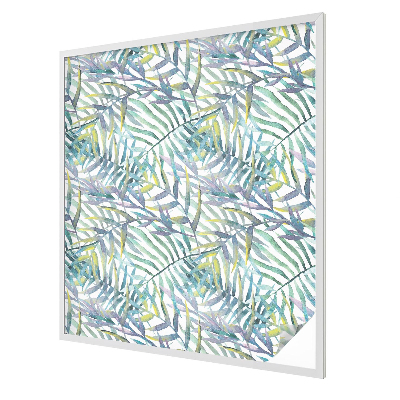 Trópusi akvarell Öntapadós üvegfólia vitrázs mintával