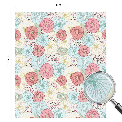 Pasztell virágok Belátásgátló fólia ablakra