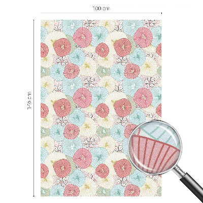 Pasztell virágok Belátásgátló fólia ablakra