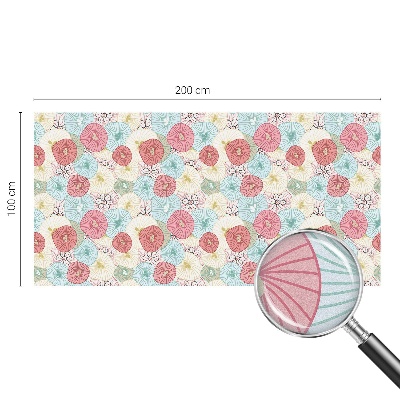 Pasztell virágok Belátásgátló fólia ablakra