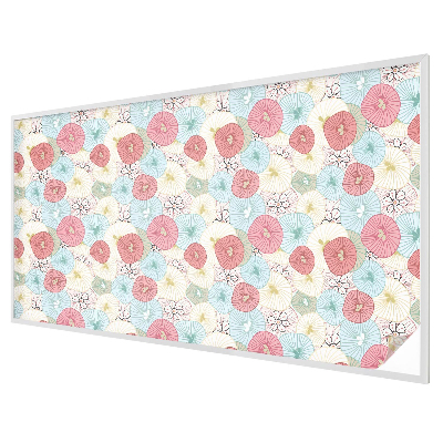 Pasztell virágok Belátásgátló fólia ablakra