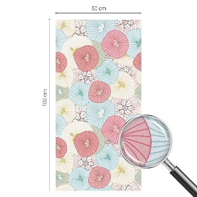 Pasztell virágok Belátásgátló fólia ablakra