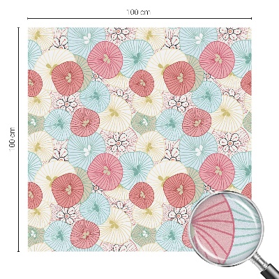 Pasztell virágok Belátásgátló fólia ablakra