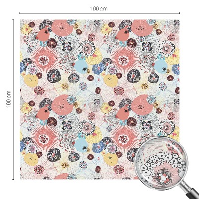 Színes virág Belátásgátló fólia ablakra