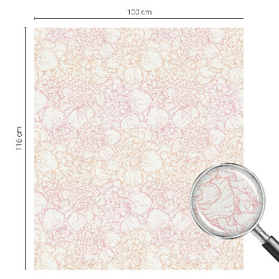 Virágos elegancia Öntapadós üvegfólia vitrázs mintával