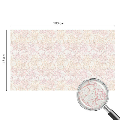 Virágos elegancia Öntapadós üvegfólia vitrázs mintával