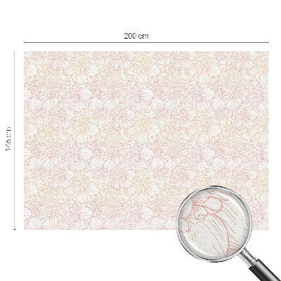 Virágos elegancia Öntapadós üvegfólia vitrázs mintával