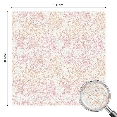 Virágos elegancia Öntapadós üvegfólia vitrázs mintával