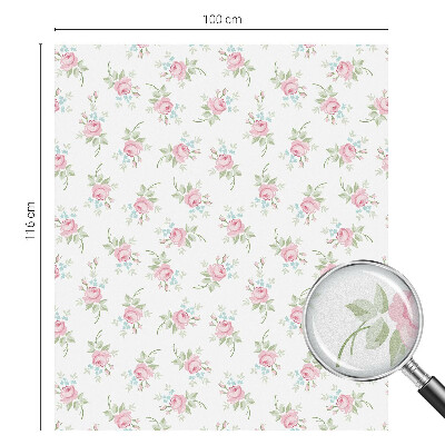 Romantikus rózsák Üvegfólia ablakra