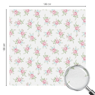 Romantikus rózsák Üvegfólia ablakra