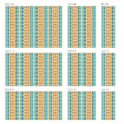 Geometriai motívumok Öntapadós üvegfólia vitrázs mintával