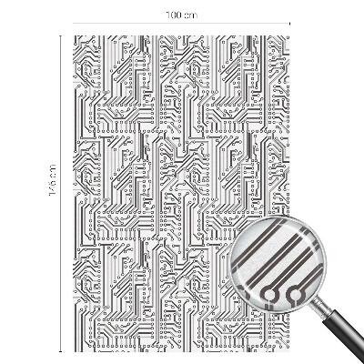 Műszaki téma Öntapadós üvegfólia vitrázs mintával