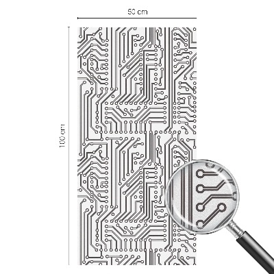 Műszaki téma Öntapadós üvegfólia vitrázs mintával