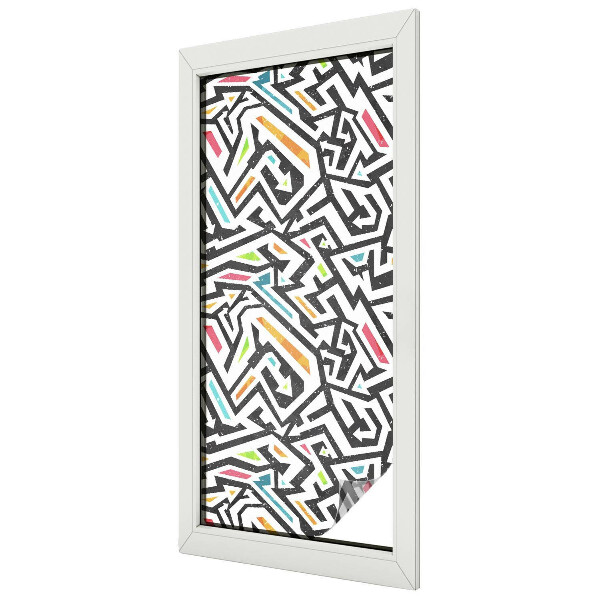 Absztrakt geometria Üvegfólia ablakra