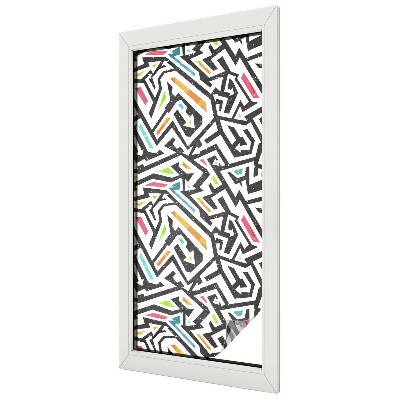 Absztrakt geometria Üvegfólia ablakra