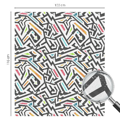 Absztrakt geometria Üvegfólia ablakra