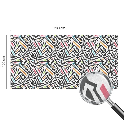 Absztrakt geometria Üvegfólia ablakra