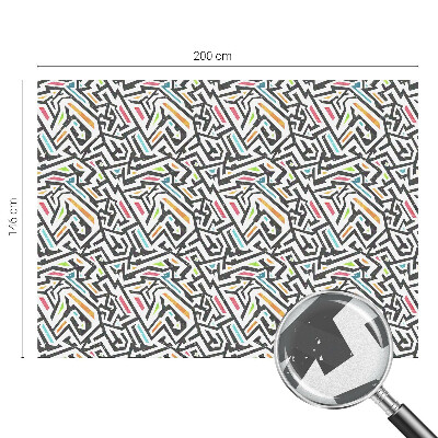 Absztrakt geometria Üvegfólia ablakra