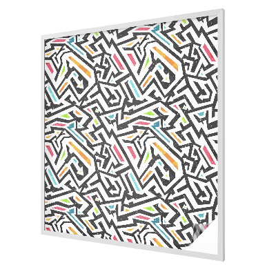 Absztrakt geometria Üvegfólia ablakra