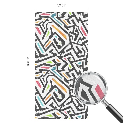 Absztrakt geometria Üvegfólia ablakra