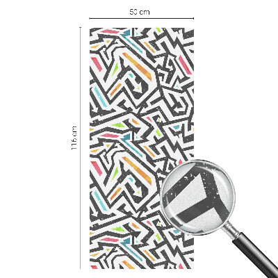 Absztrakt geometria Üvegfólia ablakra